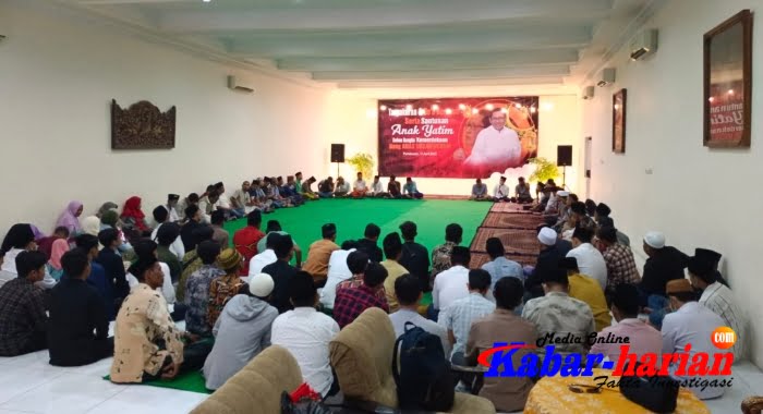 HMI Cabang pamekasan gelar do'a bersama sekaligus santuni anak yatim.