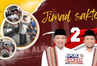 Famplet foto aba idi saat duduk bareng bersama warganya mendengarkan aspirasi