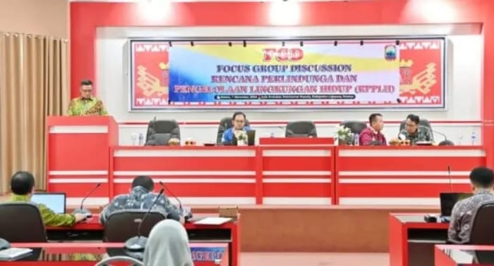 Kegiatan yang berlangsung di Aula Krakatau, Kantor Bupati Lampung Selatan