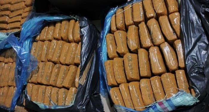 Potret gambar barang terlarang 159 Kg narkoba jenis ganja di Sea Port Interdiction