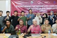 Peluma Nusantara saat Gelar Pelatihan Jurnalistik Bagi Pemuda Desa Canti dan Rajabasa