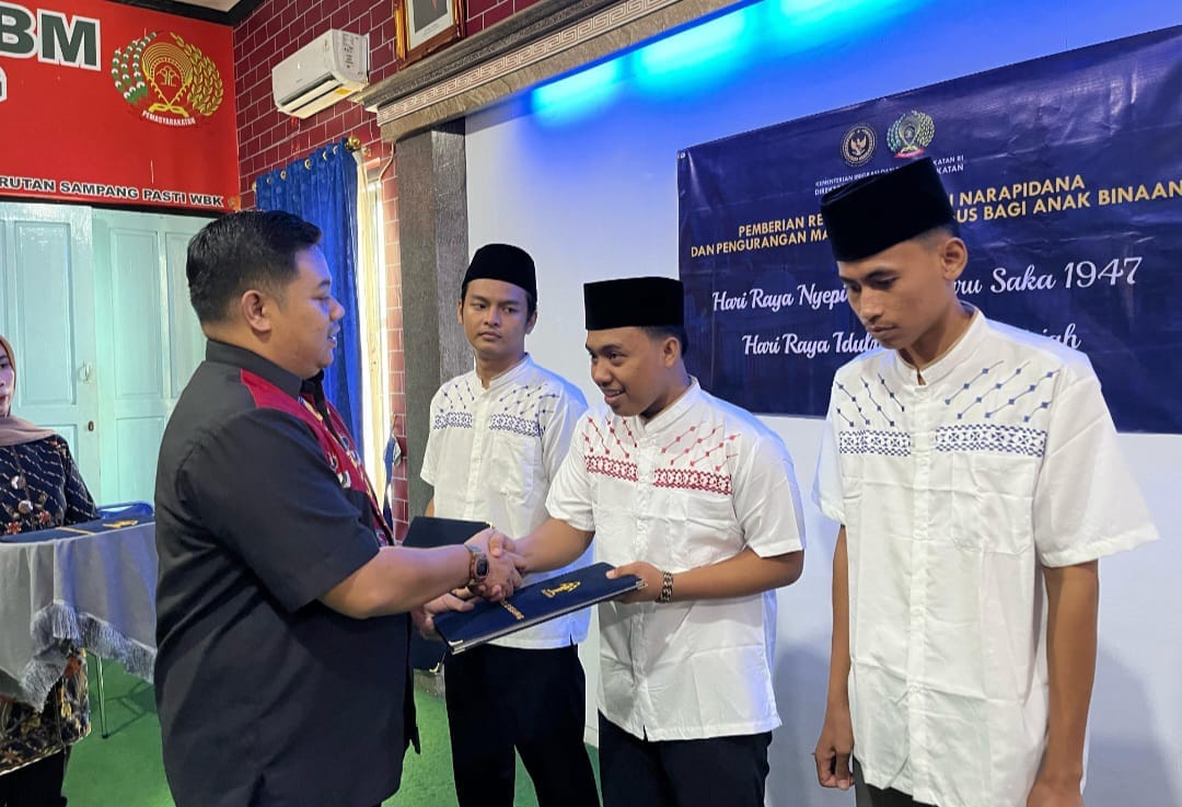Rutan sampang saat berikan sk remisi lebaran