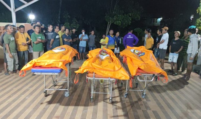  tiga jenazah anggota polri yang diduga tewas saat gerebek sabung ayam