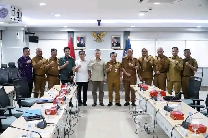 Pemkab tanjabbar saat audensi yang di fasilitasi oleh gubernur jambi