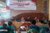 Pendes plampaan saat menggelar musyawarah pembentukan koperasi merah putih