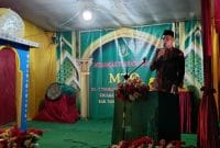 Camat Dataran Pinang Badai Permana, S.IP., saat menghadiri sekaligus membuka secara resmi Musabaqah Tilawatil Qur'an (MTQ) ke-VII tingkat Desa Dataran Pinang