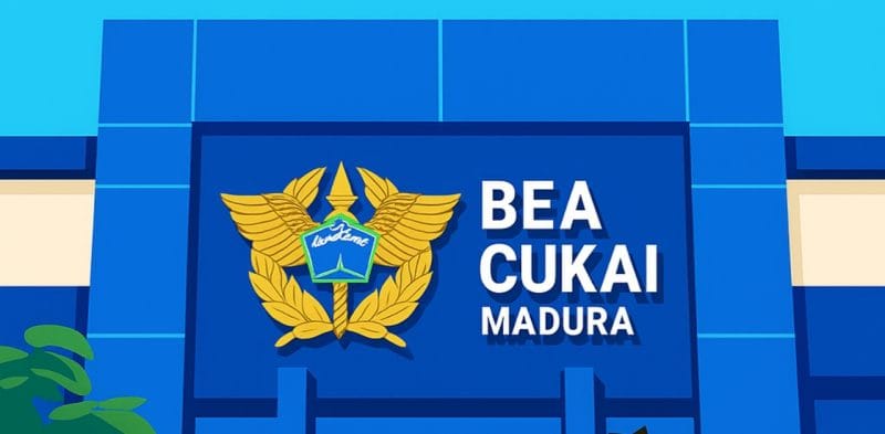Ilustrasi gambar kantor Bea Cukai Madura berbentuk Animasi (Istimewa)