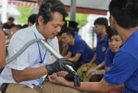 Rutan sampang saat gelar program hapus tato