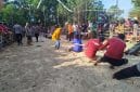 Para peserta lomba saat mengimuti lomba gerak jalan