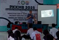 STIE Bakti Bangsa Pamekasan saat menggelar PKKMB  Sosialisasi PPKPT di PKKMB 2025,