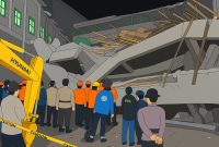 Ilustrasi saat Tim SAR Gabungan bersama TNI dan Polri Saat melakukan evakuasi para korban