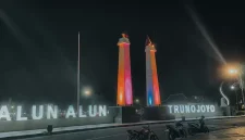 Alun alun trunojoyo sampang potren malam hari (Abdul hamid)