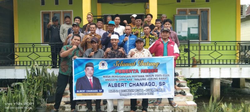 Ketua Komisi III DPRD Kabupaten Tanjung Jabung Barat, Albert Chaniago, SP, saat serap aspirasi