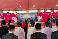 Pemkab sampang saat melakukan rotasi kepada 65 pejabat di lingkungan kabupaten Sampang